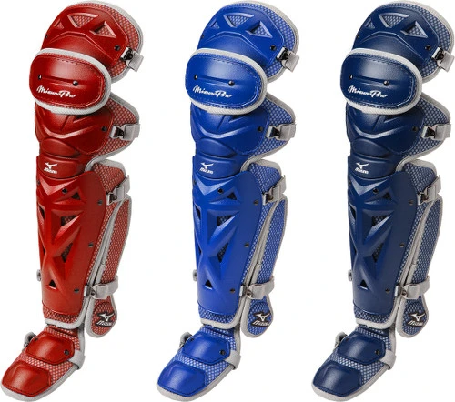 Mizuno Pro 380376 Adult 17.5 Inch Baseball Leg Guards 3 Mizuno Pro 380376 Adult 17.5 Inch Baseball Leg Guards - Image 3
