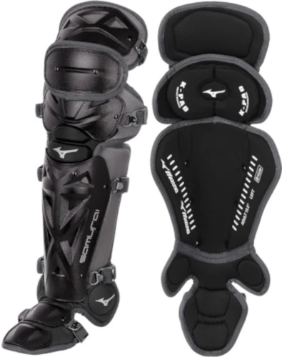 Mizuno Samurai 380408 Adult 16.5 Inch Baseball Leg Guards 1 Mizuno Samurai 380408 Adult 16.5 Inch Baseball Leg Guards
