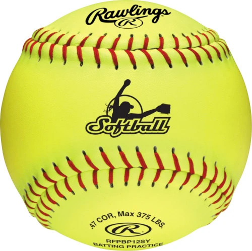 Rawlings B618RFPBPBUCK Combo 6 Gallon Optic Yellow Bucket W/ 18 RFPBP12SY Fastpitch Softballs 2 Rawlings B618RFPBPBUCK Combo 6 Gallon Optic Yellow Bucket W/ 18 RFPBP12SY Fastpitch Softballs - Image 2