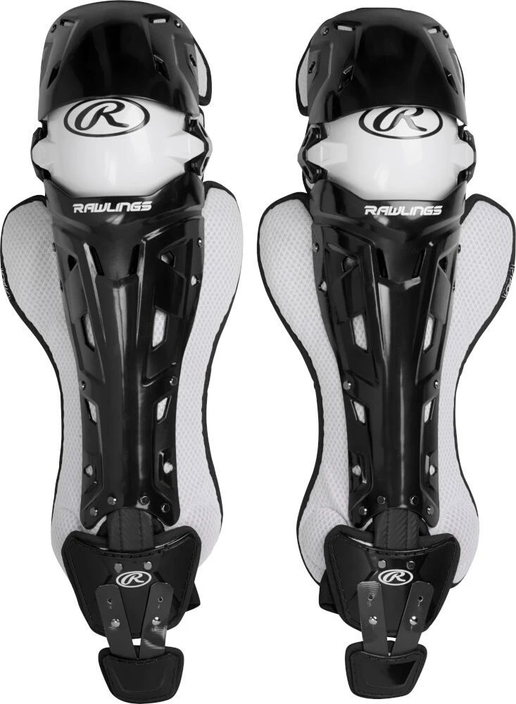 Rawlings MACH Intermediate 16 Inch Catcher's Leg Guards MCHLGI 1 Rawlings MACH Intermediate 16 Inch Catcher's Leg Guards MCHLGI