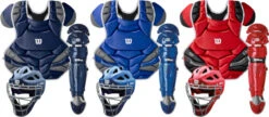 Wilson C1K Protection WTA4603 Adult Baseball Catcher's Gear Set -Baseball Pro Store wilson c1k protection wta4603 adult baseball catcher s gear set 9